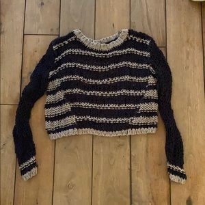Few people big knit sweater